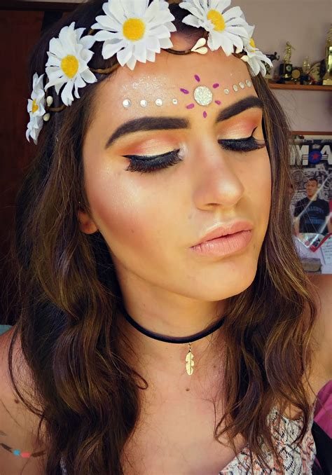 cute hippie makeup